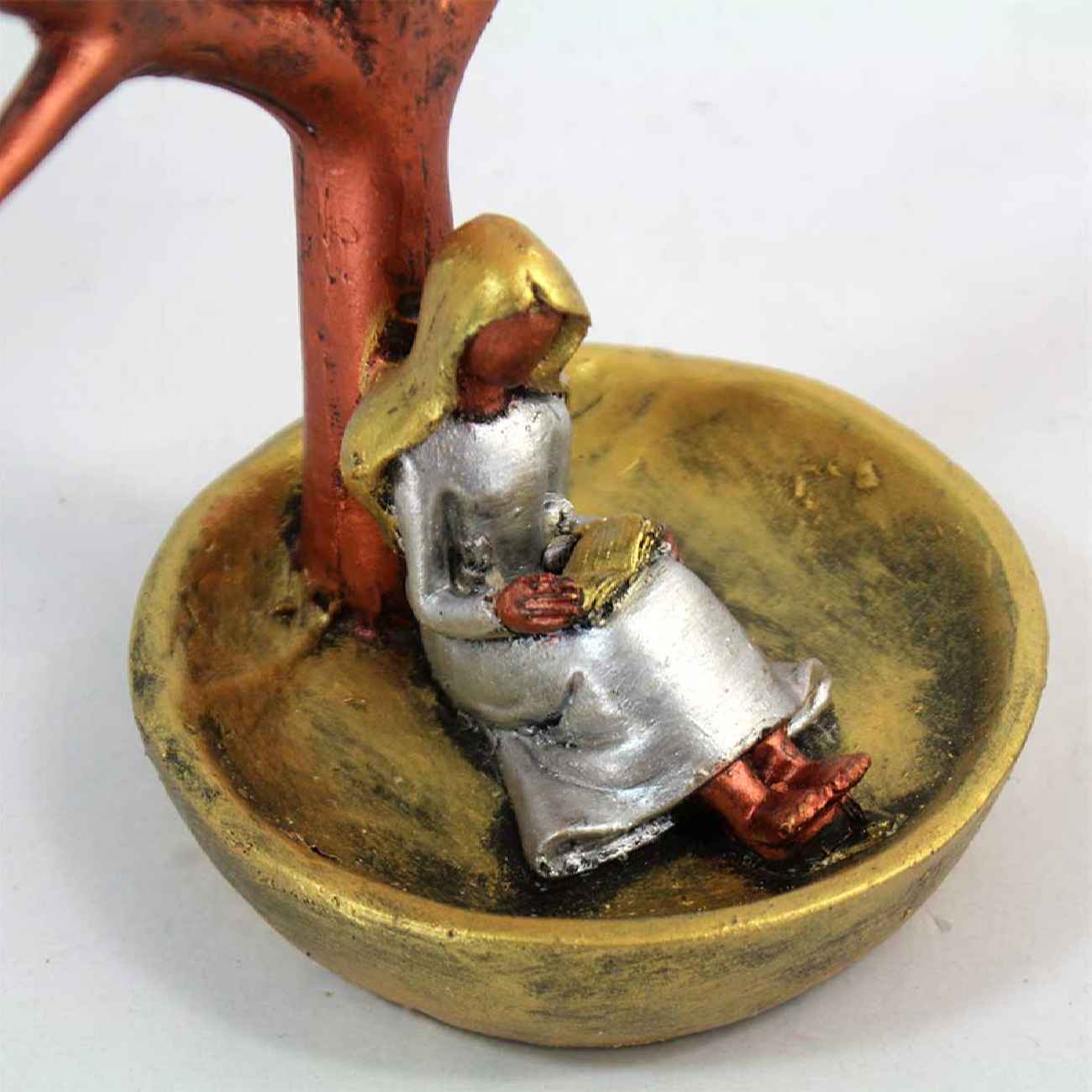 Porte-bijoux original et organisateur avec design arbre & fille