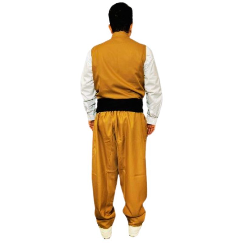 Vêtements Kurdes pour Hommes avec Gilet & Pishtwen – Maleki Beige