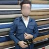 Vêtements Kurdes avec Pishtwen pour Hommes en Bleu Marine