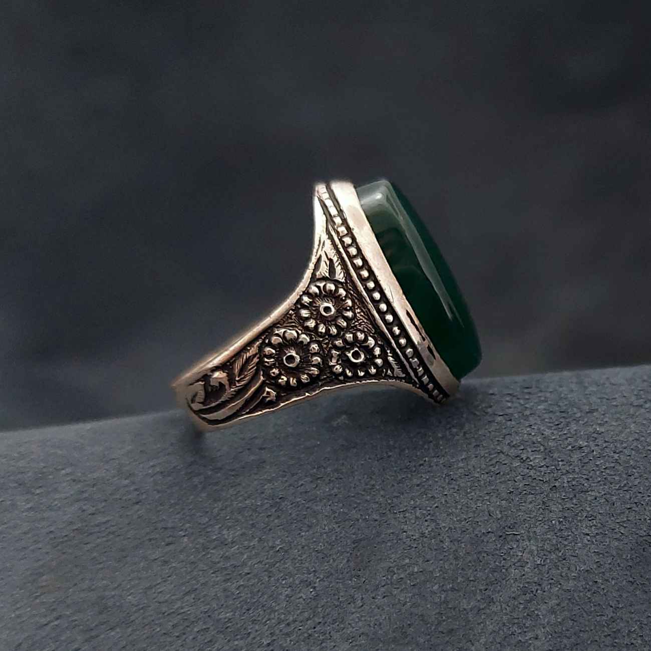 Bague en argent Agate pour homme Chic & Luxe