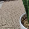 Tapis de sol macramé bohème persan tissé à la main – Luxe