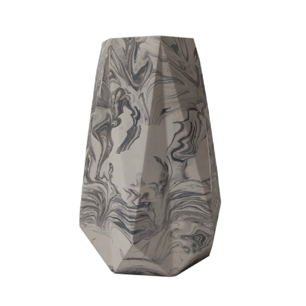 Vase concret persan élégance fait main