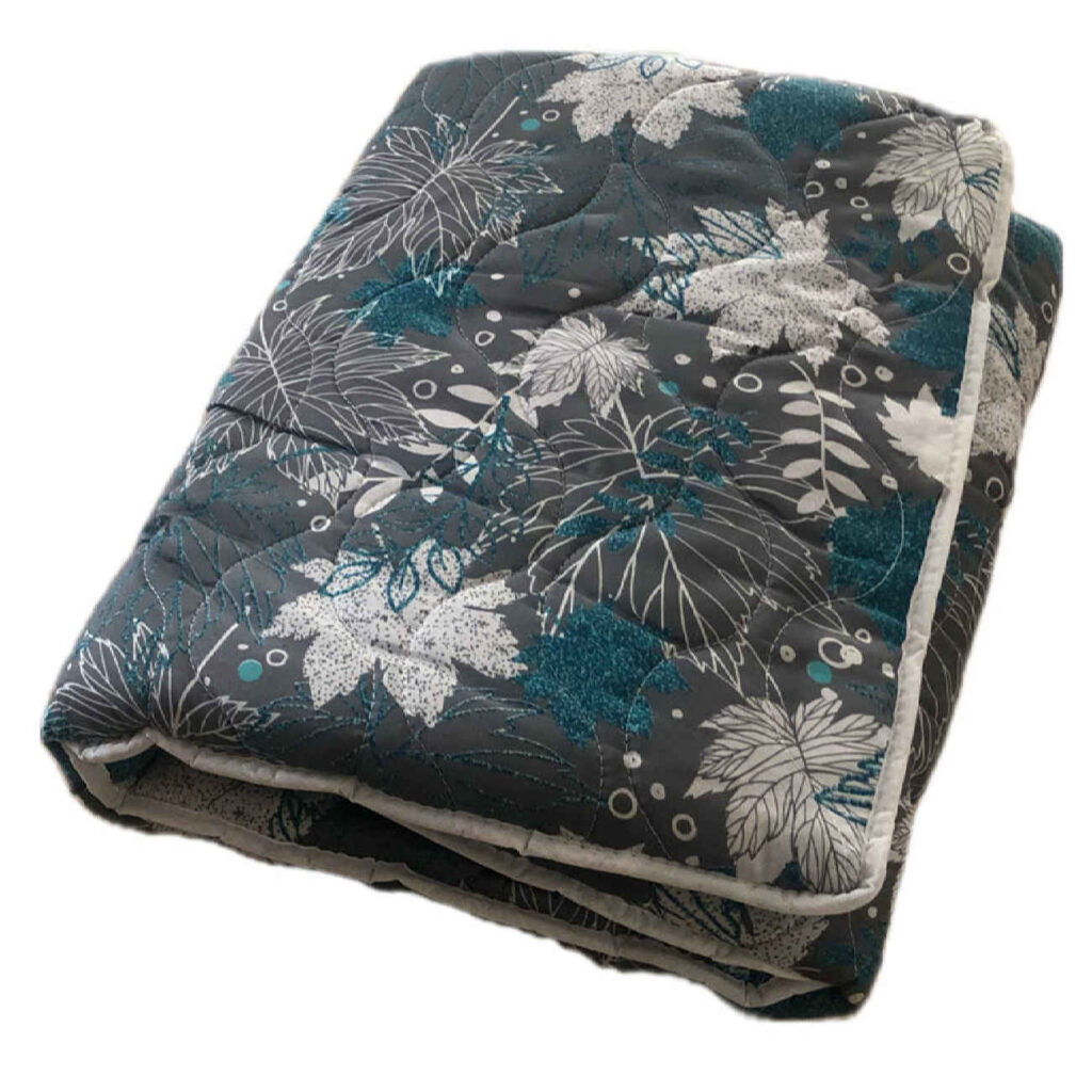 Matelas de sol avec motif de feuilles, taille simple