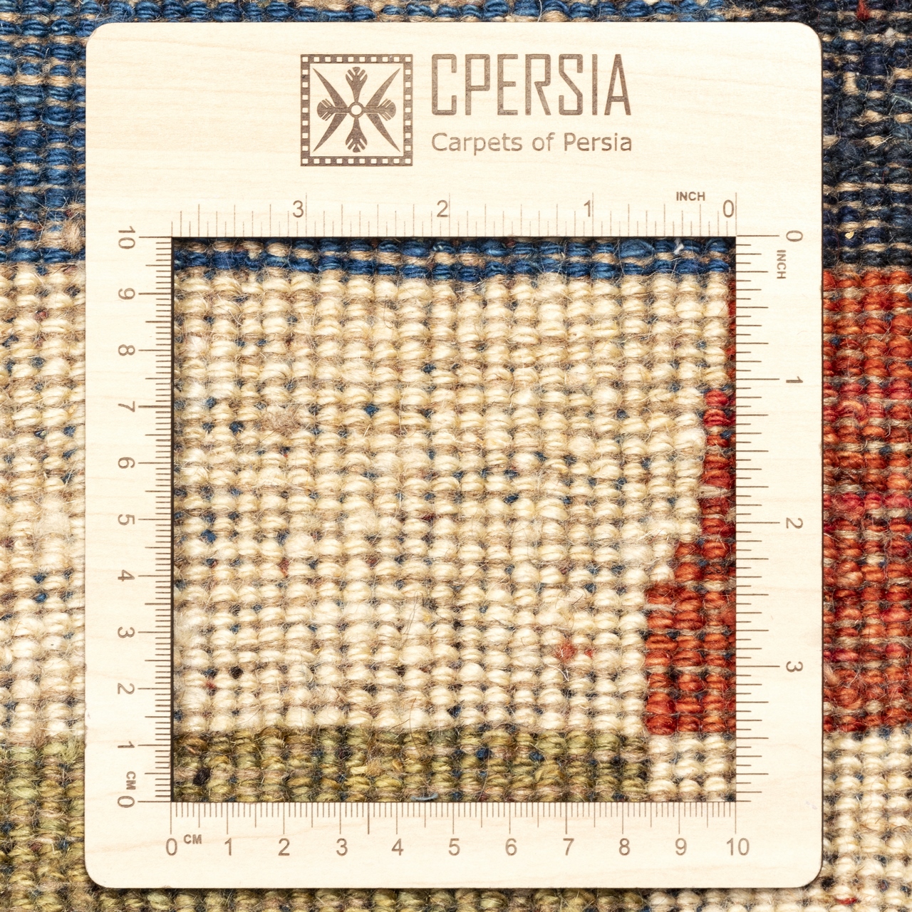 Tapis Gabbeh persan en laine tissé à la main authentique dans le Fars, à carreaux