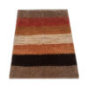 Tapis Gabbeh Persan en laine tissé à la main à Ispahan, rayé marron