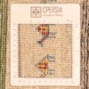 Tapis runner Gabbeh persan en laine tissé à la main dans le Fars, motifs animaux et arbres