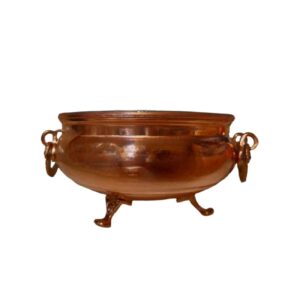 Coupe persane en cuivre martelé et fabriqué à la main, style sur pied