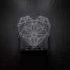 Veilleuse LED murale avec motif de foyer