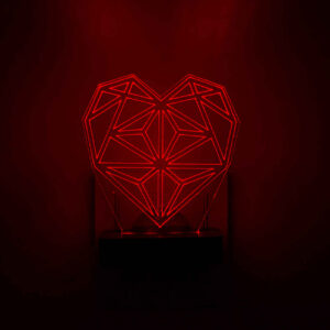 Veilleuse LED murale avec motif de foyer