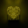 Veilleuse LED murale avec motif de foyer