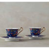 Service à thé artistique en porcelaine bleu marine – Collection classique et intemporelle