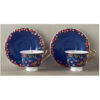 Service à thé artistique en porcelaine bleu marine – Collection classique et intemporelle
