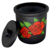 Pot Dizi Persan en Pierre pour Abgoosht avec Motif de Rose