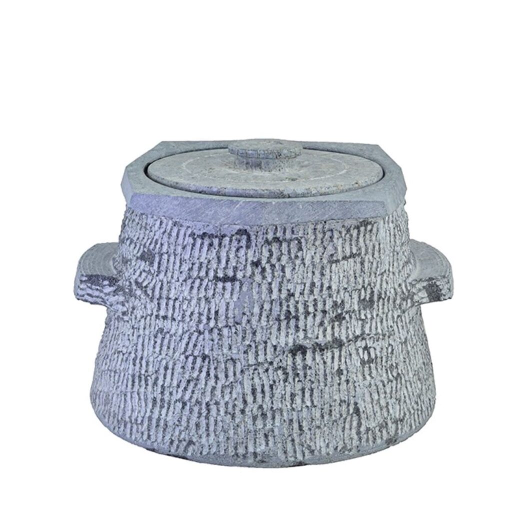 Pot Dizi Persan en Pierre avec Couvercle pour la Cuisson d'Abgoosht - Niaz