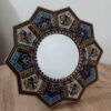 Cadre miroir en bois persan octogonal Khatamkari
