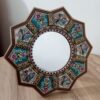 Cadre miroir en bois persan octogonal Khatamkari