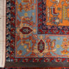 Tapis persan en laine noué à la main à Ispahan Herati orange