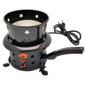 Brûleur à charbon électrique portable – 650W avec témoin lumineux