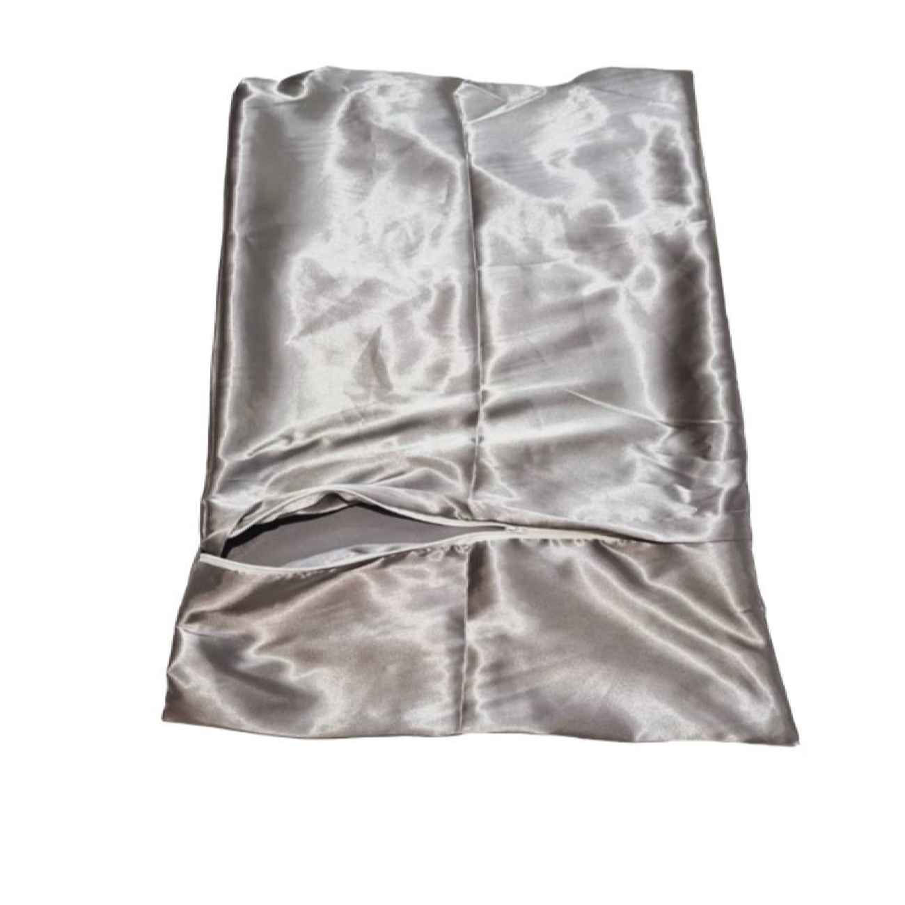 Taie d’oreiller en soie lisse et douce, taille standard