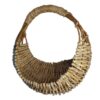 Panier en osier tissé à la main, design polyvalent avec poignées