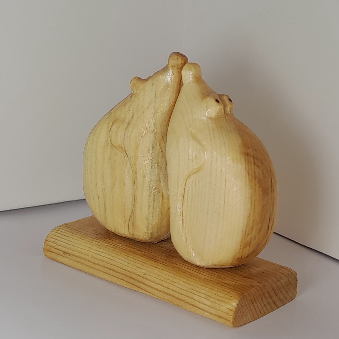 Figurines décoratives de hérissons en bois – Décoration amusante pour la maison