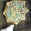 Porte-clés mural décoratif en bois persan - Fait main avec design de feuille pour la décoration de votre maison