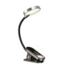 Lampe de bureau en métal réglable – mini-lampe de lecture à pince – compacte et pratique