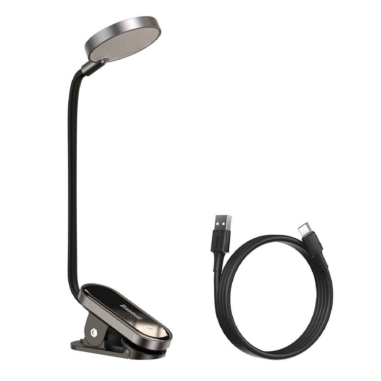 Lampe de bureau en métal réglable – mini-lampe de lecture à pince – compacte et pratique