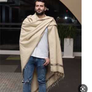 Couverture Afghane en Laine de Chameau – Artisanale, Chaude & Parfaite