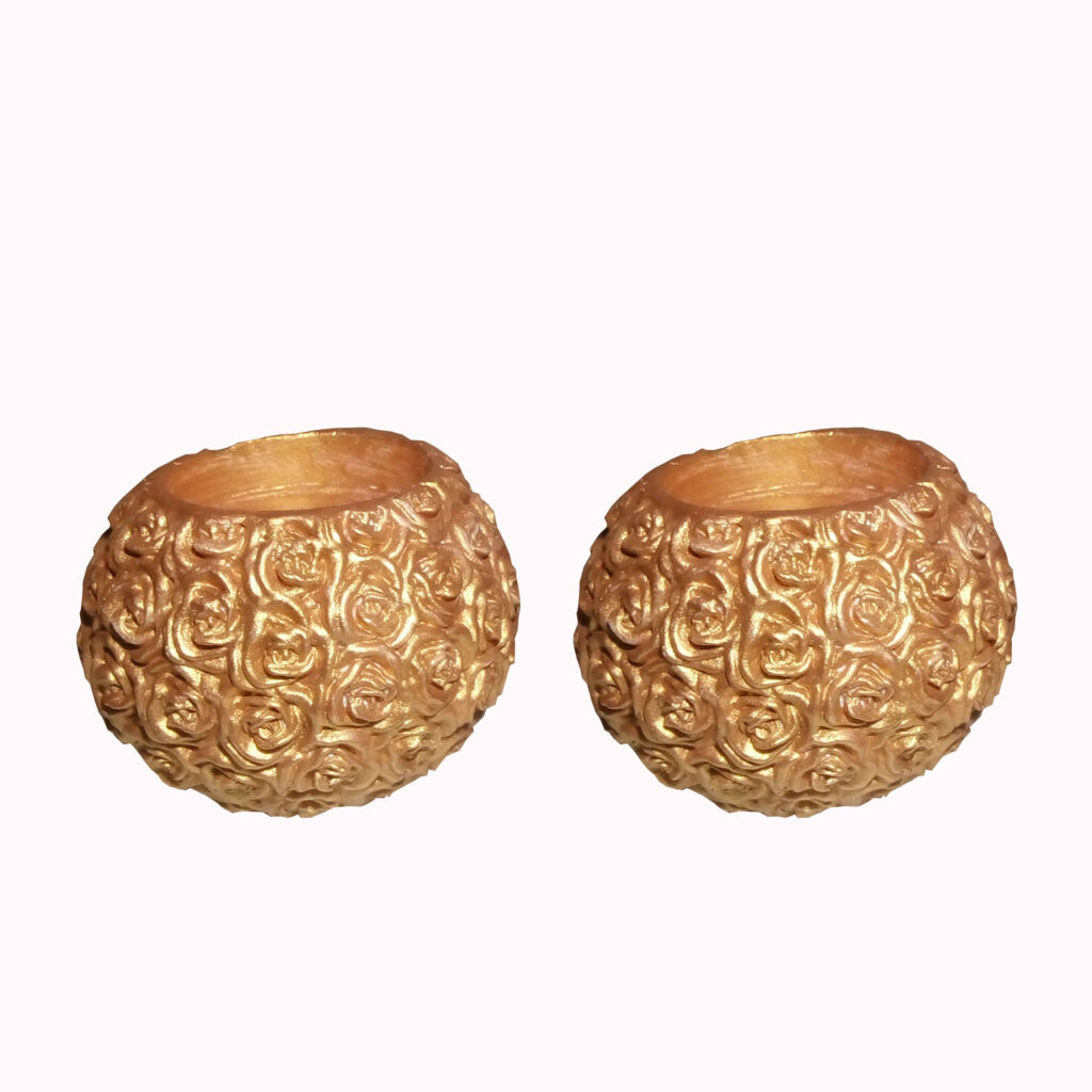 Encens Artistique en Résine – Lot de 2, Unique pour la Décoration Intérieure avec Motif Floral