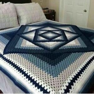 Couvre-lit crocheté magnifiquement conçu – Ajoutez un charme intemporel à votre chambre