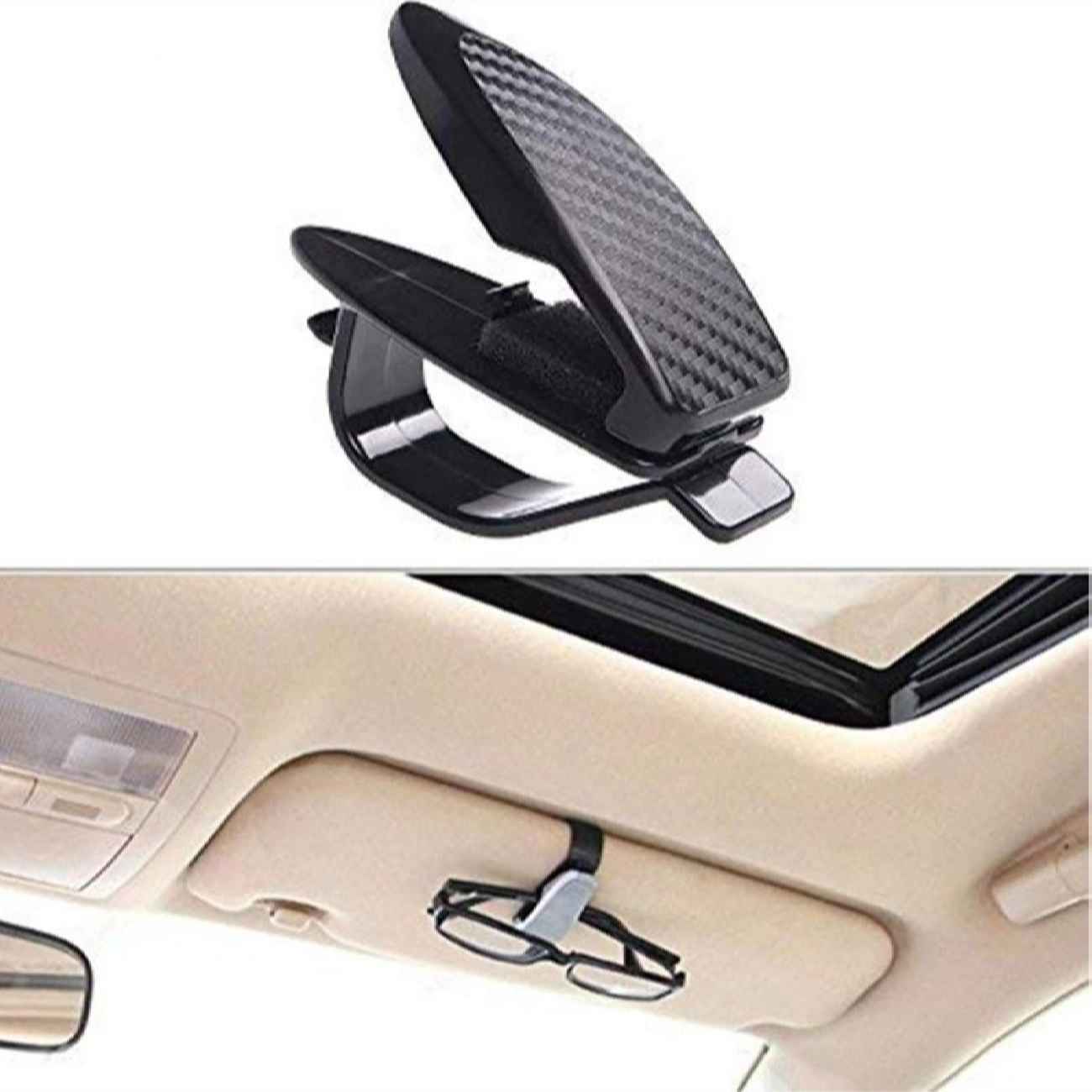Clip Porte-lunettes pour Voiture – Gardez Vos Lunettes en Sécurité (x2)