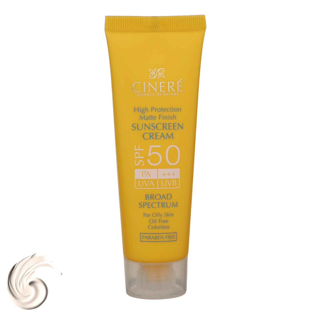 Crème Solaire Incolore Cinere SPF50 - Protection UV Maximale pour Peaux Sèches et Normales