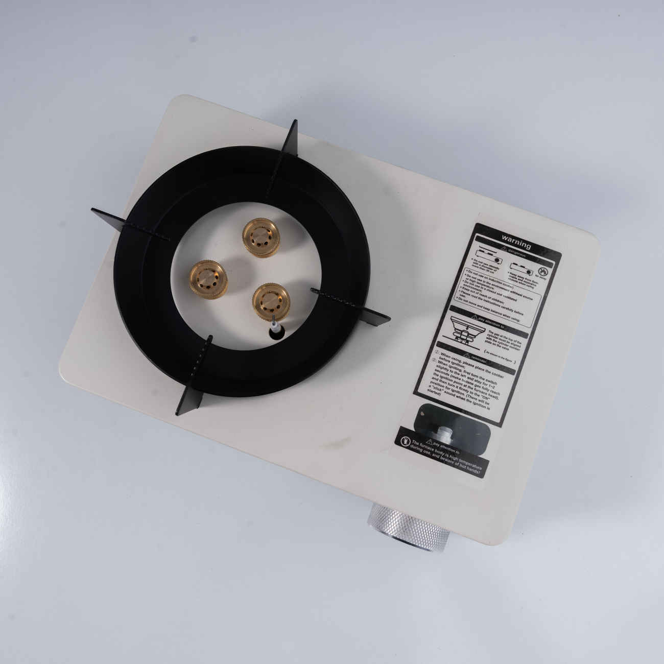 Réchaud à Gaz Compact pour Camping avec Brûleurs Puissants