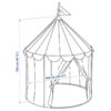 Tente de jeu cosy pour enfants Modèle Château en rouge