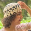 Chapeau Crocheté - Accessoire d'Hiver Chaud et Tendance en Crème