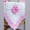 Couverture Bébé au Crochet Fait Main – Confort Parfait avec Motif Décoratif