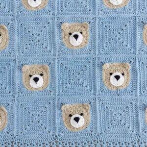 Dessus de Lit Bébé au Crochet Tissé à la Main – Pour le Berceau de Bébé, Fait avec Amour