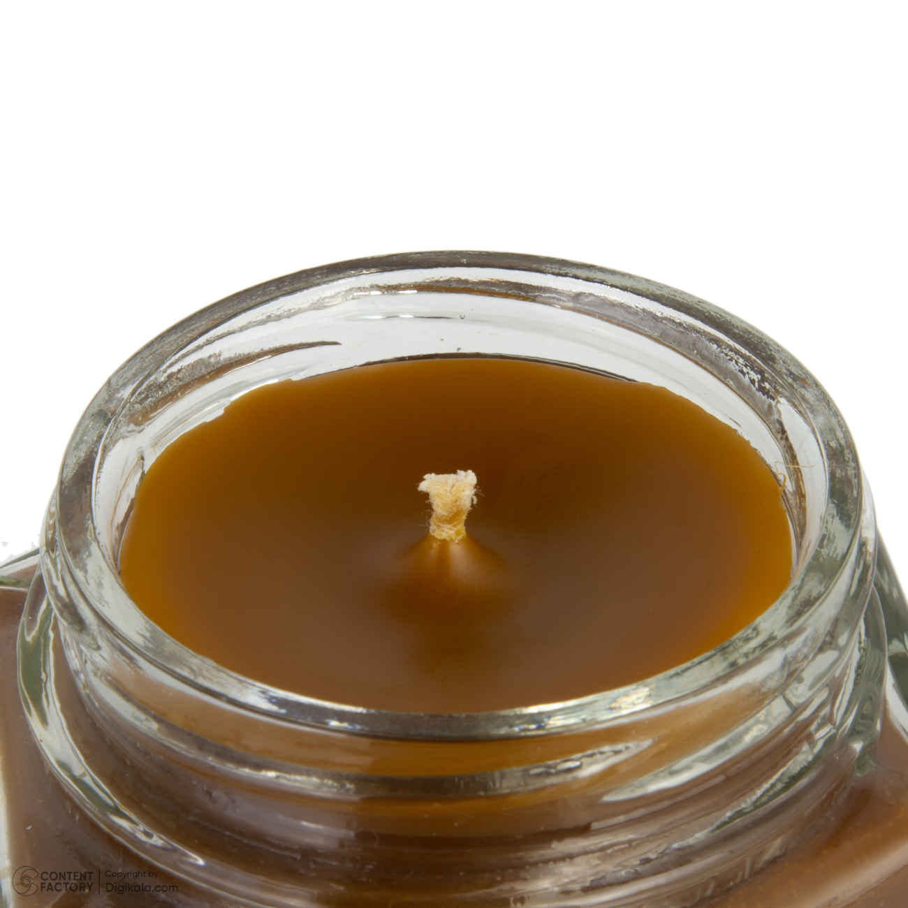 Bougie parfumée en pot avec design café et arôme café