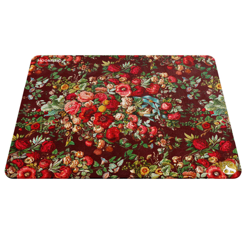 Tapis de souris avec design tapis iranien traditionnel en rouge