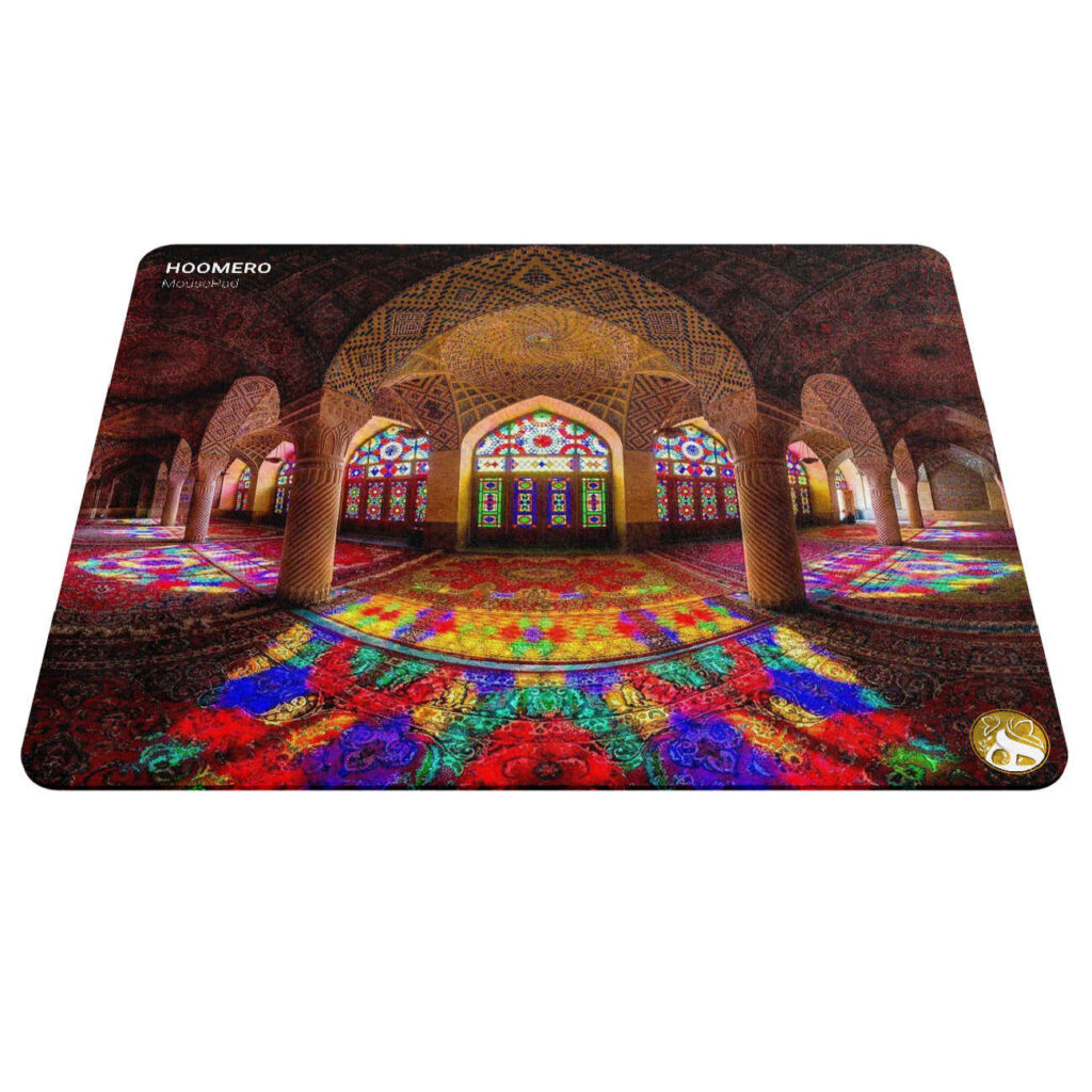 Tapis de souris élégant avec design architectural iranien traditionnel