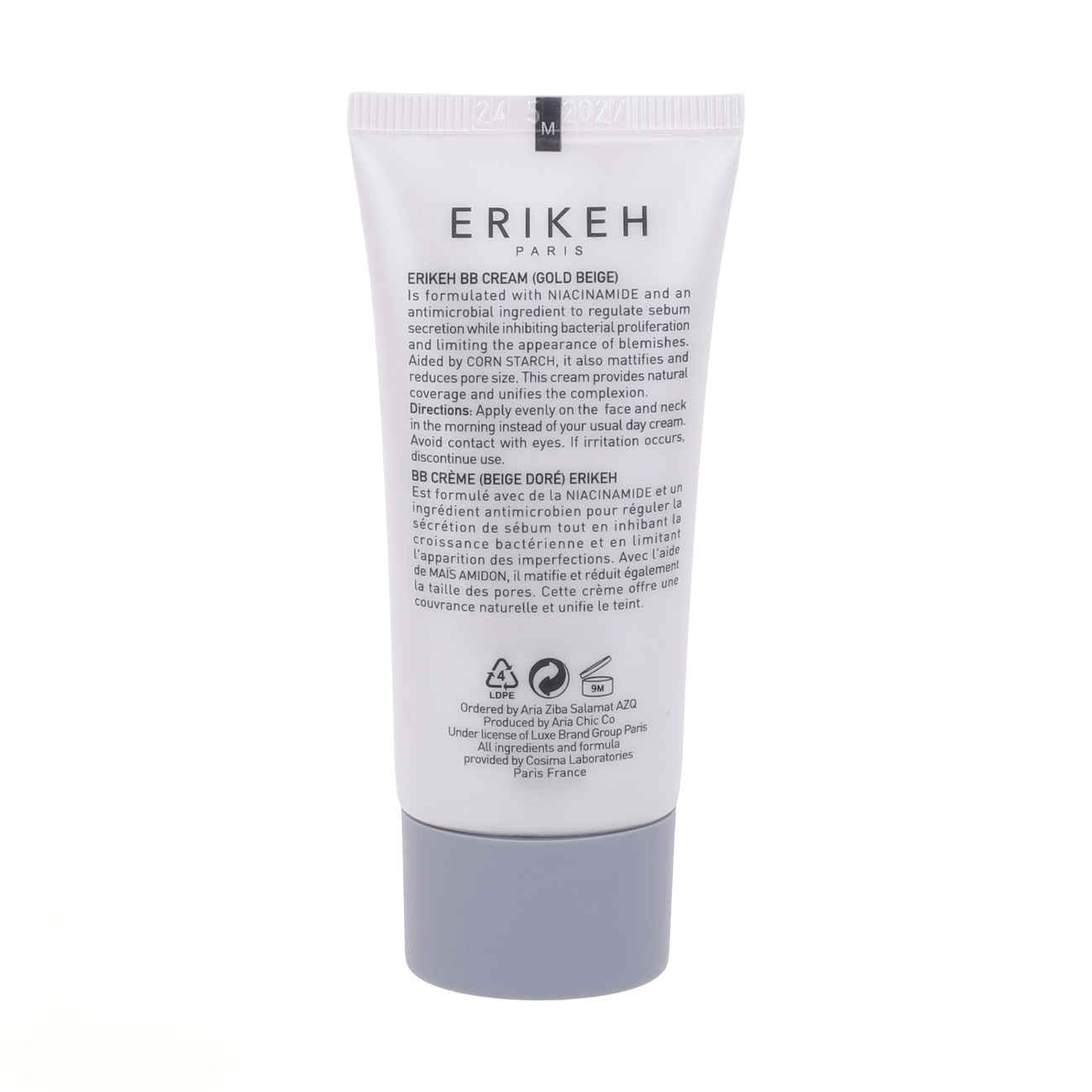 Erikeh BB Cream for Mature Skin – Gold Beige Color & Pore-Clogging
