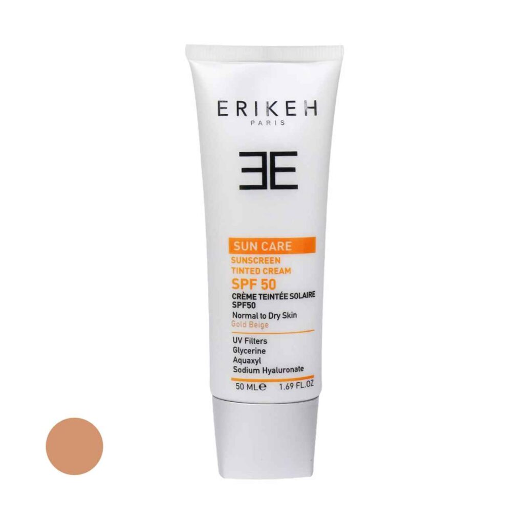 Crème Solaire Teintée Erikeh SPF50 - Convient à Tous Types de Peaux