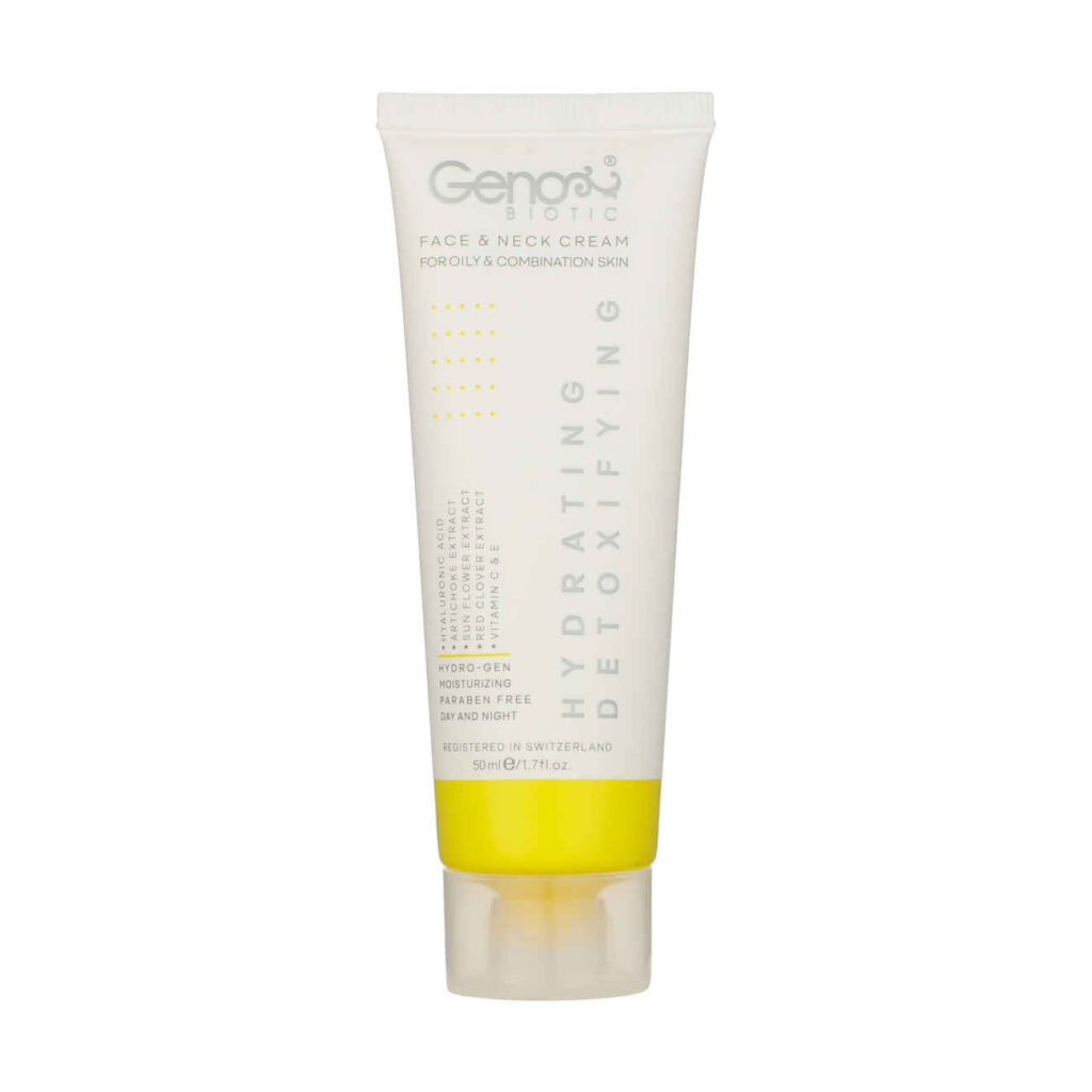 Crème Hydratante Geno Biotic - Hydratante et Détoxifiante pour Peau Grasse & Mixte (pack de 2)