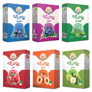 Pack de Poudre de Gelée Halal Assortie par Badbadak-e Ayam, 100 gr (x6) (Duplicate entry)