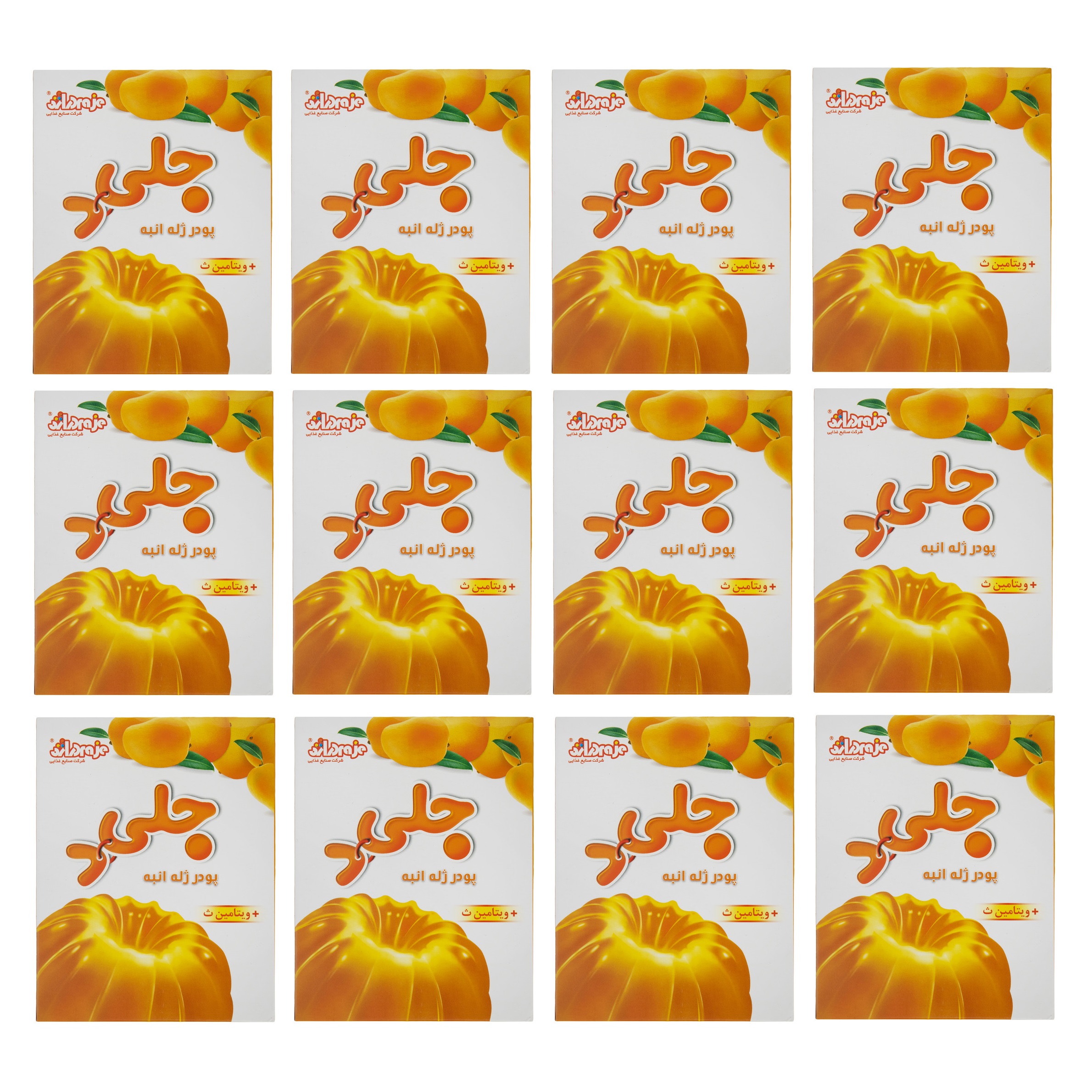 Pack de Poudre de Gelée Halal Mélangée par Jelid Deraje, 100 gr (x12)