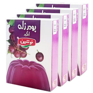 Ensemble de Poudre de Gelée Halal par Nooshin, 100 gr (x4)