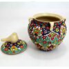 Sucrier en Poterie Persane Fait Main avec Couvercle - Mélange de Tradition et d'Art