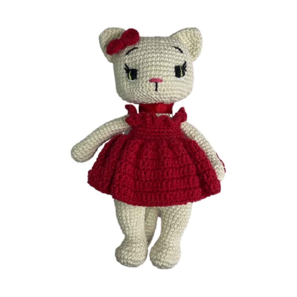 Amigurumi Chat en Crochet Fait Main – Jouet Amigurumi Mignon et Doux