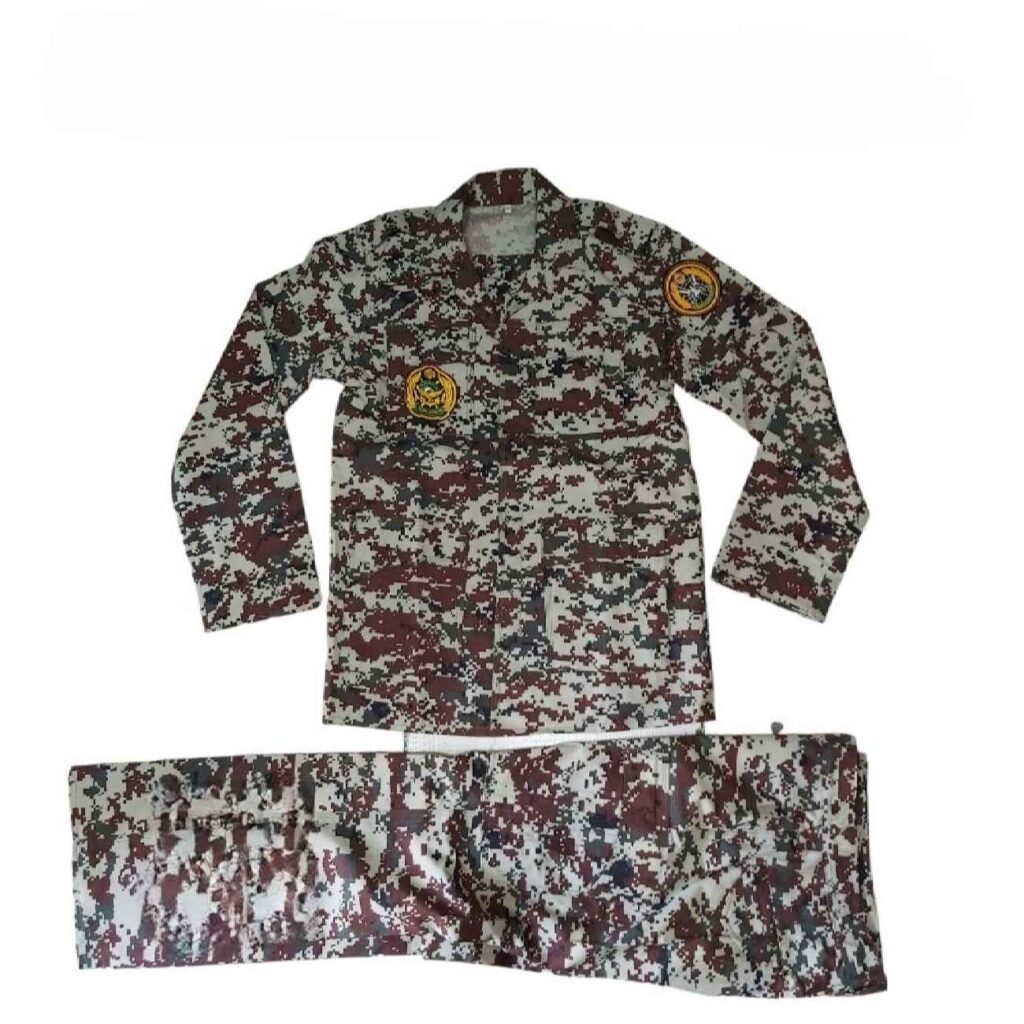 Uniforme militaire numérique épais iranien – Force de défense aérienne, grade un